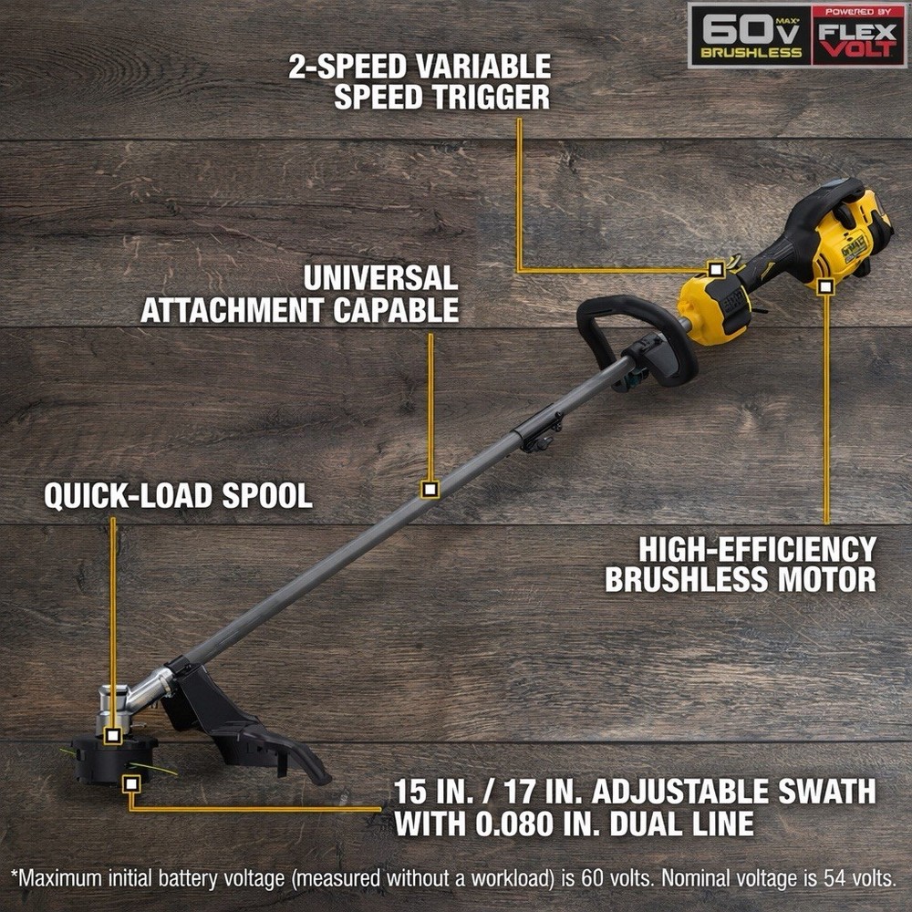 Dewalt Flexvolt 60V String Trimmer Cordless Brushless DCST972B Tool Only NWOB