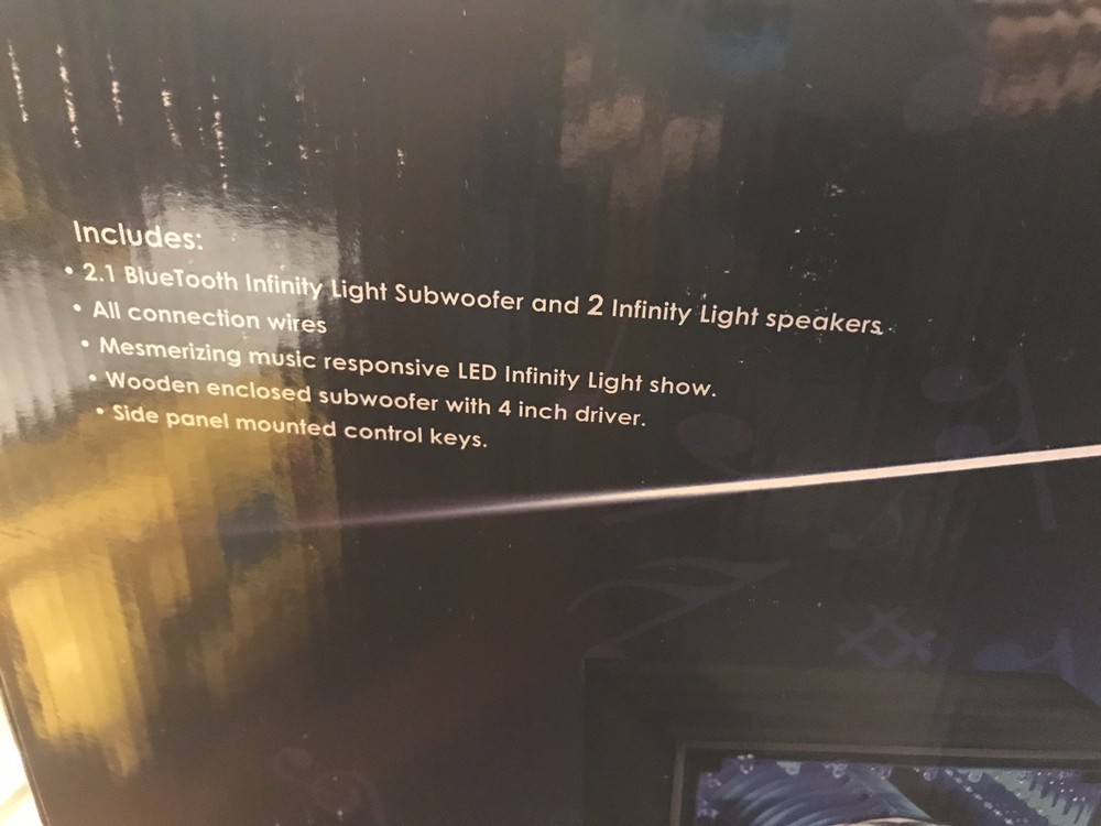 leading edge infinity light 2.1 speaker system with subwoofer New Bluetooth