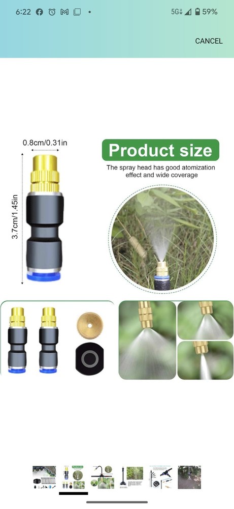 Update 82Ft Irrigation Copper Nozzle System, Automatic Irrigation System with...
