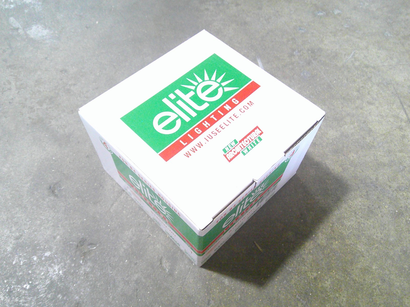 Elite Lighting B1401W-WH - 4" Stepped Baffle MR16 Trim WHITE