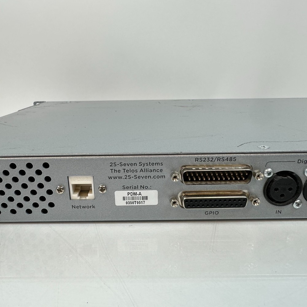 PDM-A Program Delay Manager by 25-Seven Systems / The Telos Alliance; AS-IS