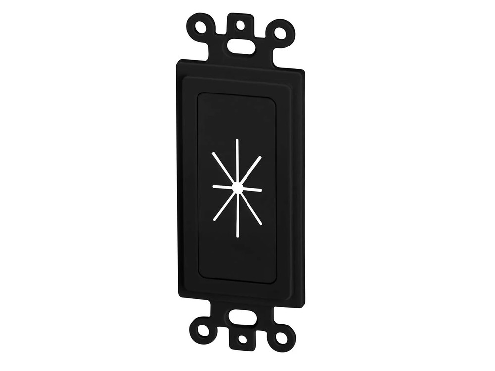 Monoprice Decor Insert with Flexible Opening, Black