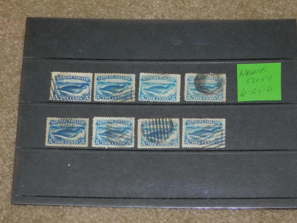 CANADA-NEWFOUNDLAND, SCOTT# 53 & 54 (8) USED