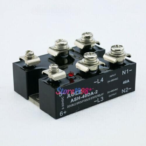 1 Pc. New ASH-40DA-2 Solid State Relay DC-AC 3-32VDC