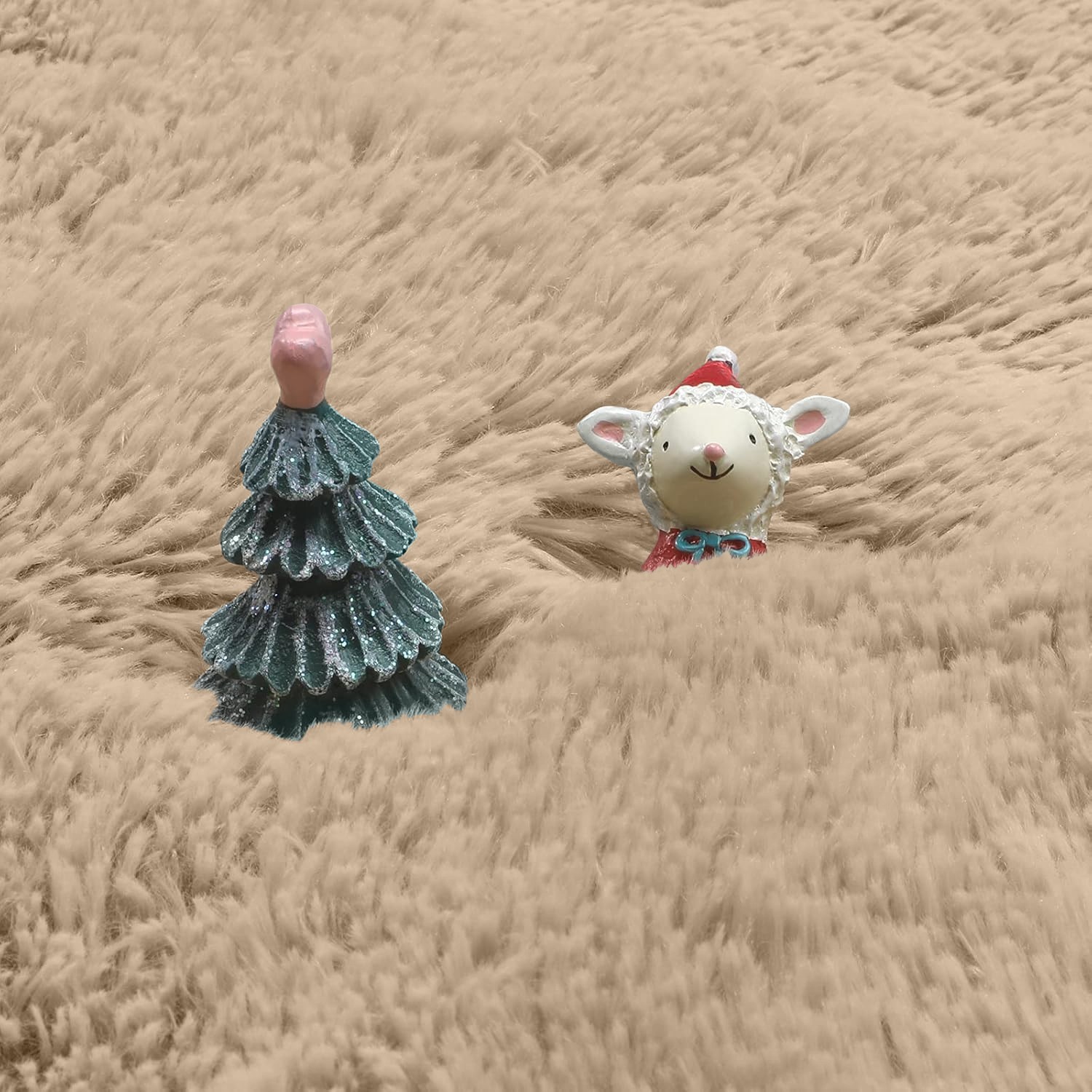 Indoor Shaggy Fluffy Area Rugs Ultra Soft Large Fluffy Floor Rug Mat for Bedroom