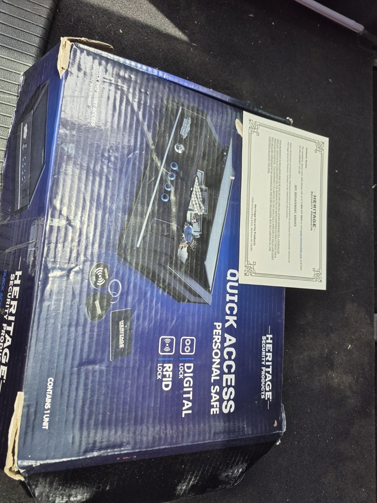Heritage Quick Access Personal Safe RFID & Digital Lock – New in Box