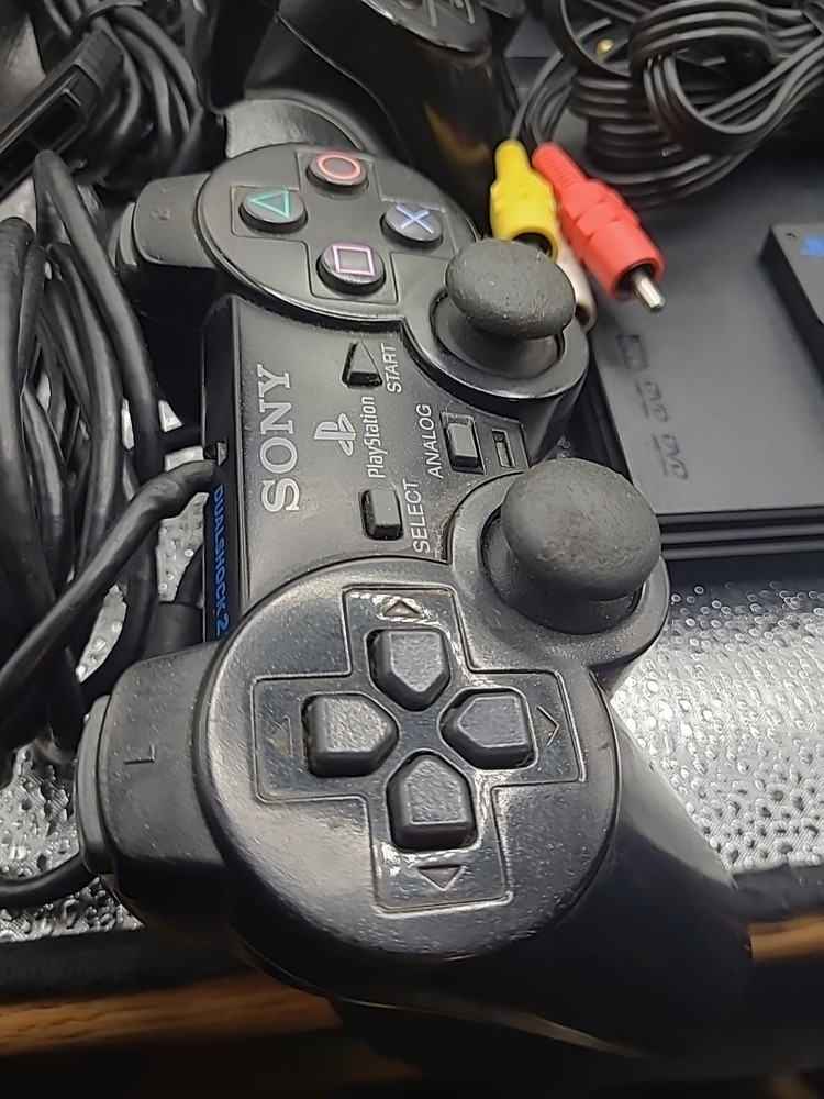 Sony PlayStation 2 PS2 Slim Console SCPH-79001 Black Tested Working + Controller