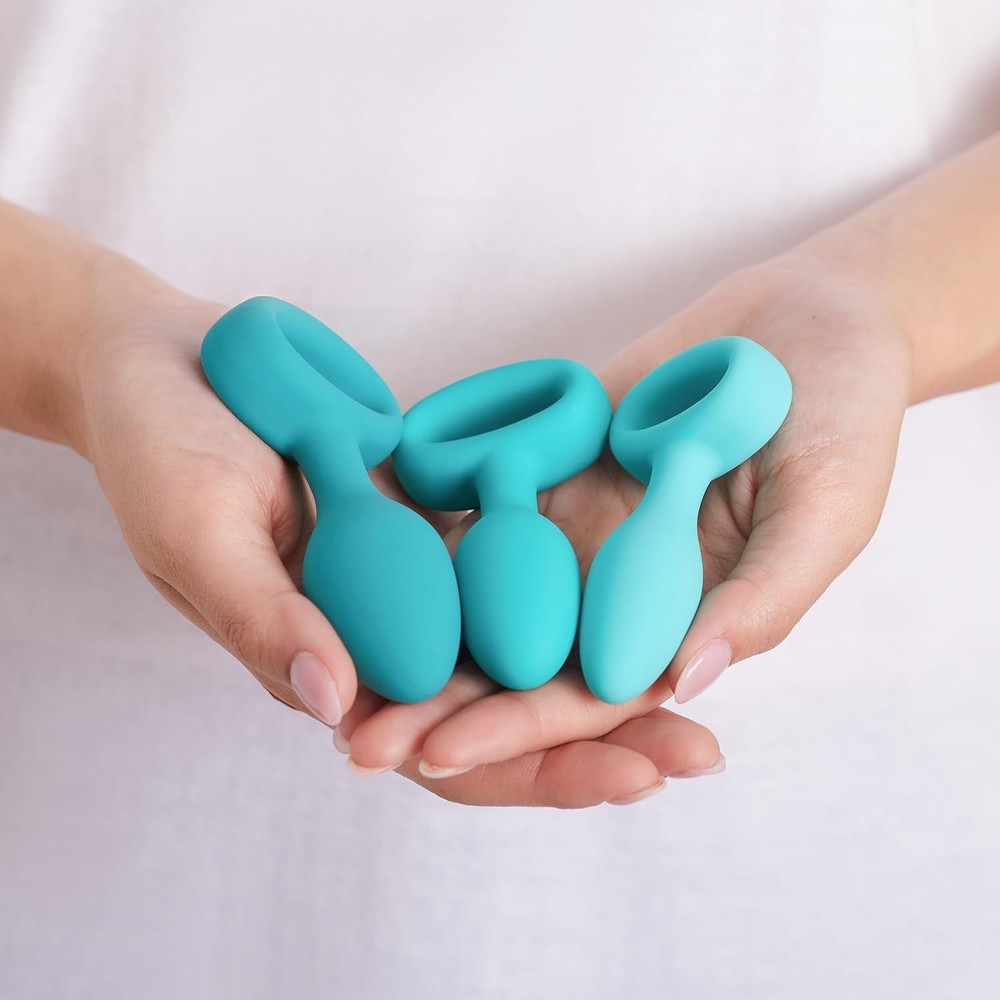 3-Piece Beginner-Friendly Butt Plug Training Set - Waterproof Silicone Design