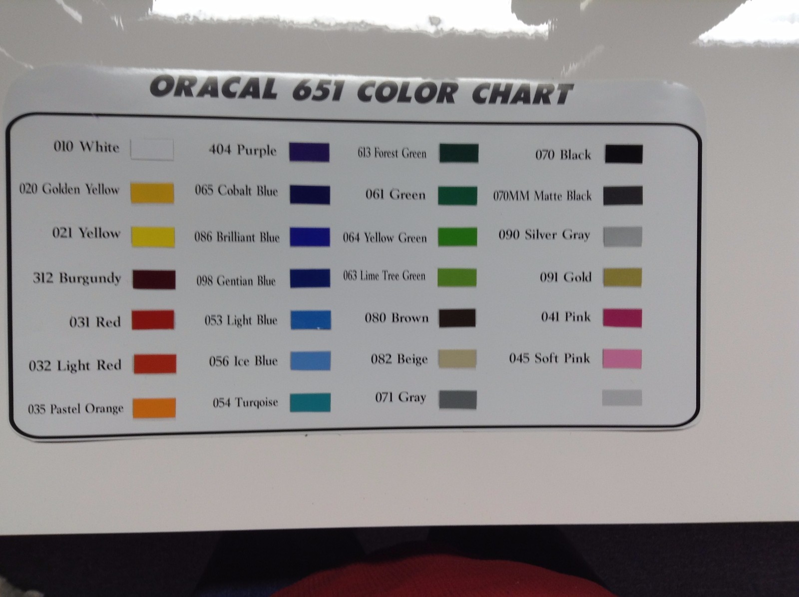 Oracal 651 Hobby,Craft,Graphic,Decal Vinyl. 12" x 10 ft by precision62