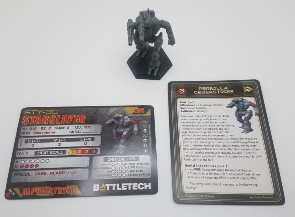 Battletech Mercenaries - Starslayer *Mech & Cards*