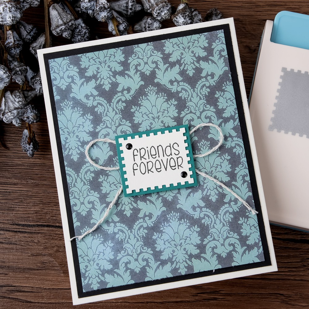 Large Rectangular Postage Stamp Punch Craft Punch for Paper Craft Scrapbooking