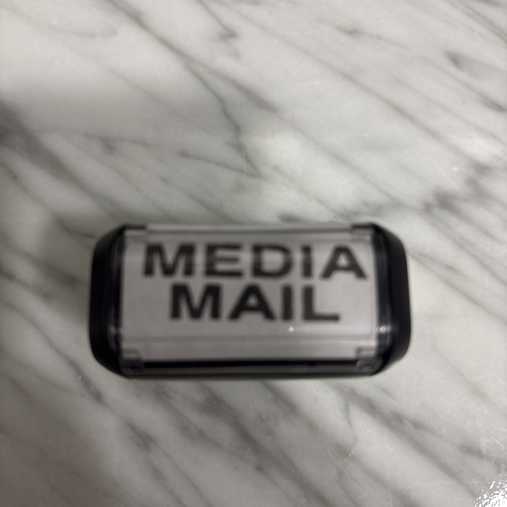Self Inking Rubber Stamp FIRST CLASS PRIORITY MAIL & MEDIA MAIL Medium Size