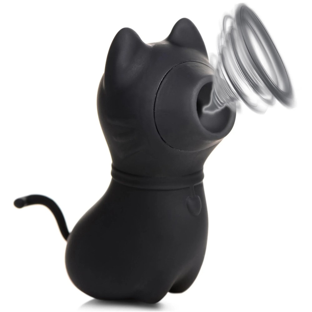 Shegasm Sucky Kitty Silicone Clitoral Stimulator - Black