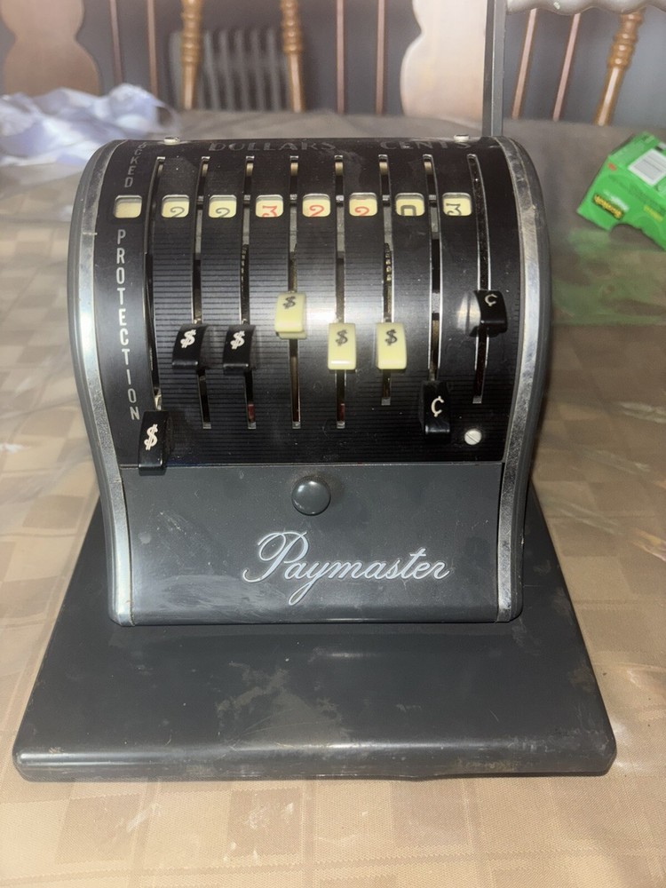 VINTAGE PAYMASTER SERIES CHECK WRITING MACHINE