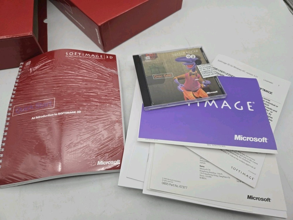 Vintage Softimage 3d Quickstart + Manual Windows Nt
