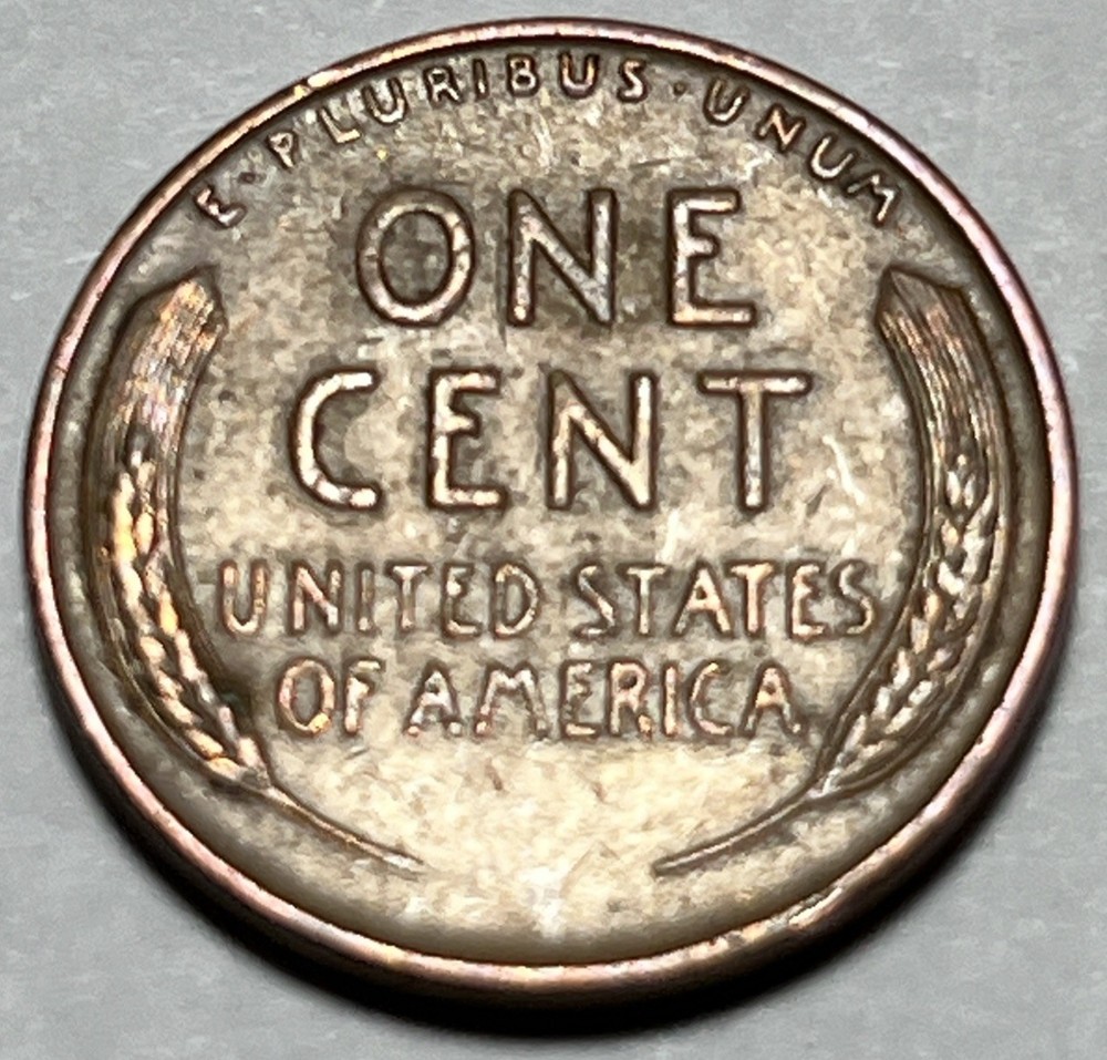 1942 Wheat Penny Error Deformed 2 Date Error