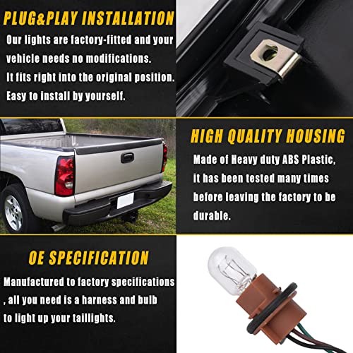 Tail Light Compatible With 2003 2004 2005 2006 Chevy Left Driver Side