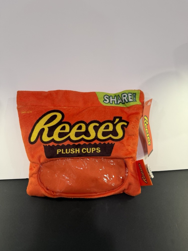 Reese's Peanut Butter Cups Share Pack Plush With Tags Empty Pouch