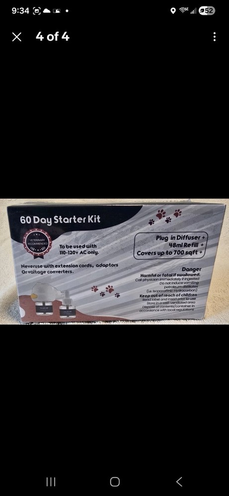 TheraPetMD Advanced Cat Calming Diffuser Kit 60 Day Supply 1 Diffuser 2 Refills