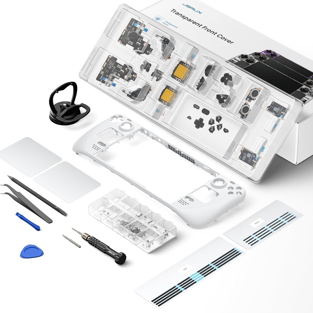 Back Plate Vents Version Compatible with Steam Deck LCD, DIY Replacement Full...