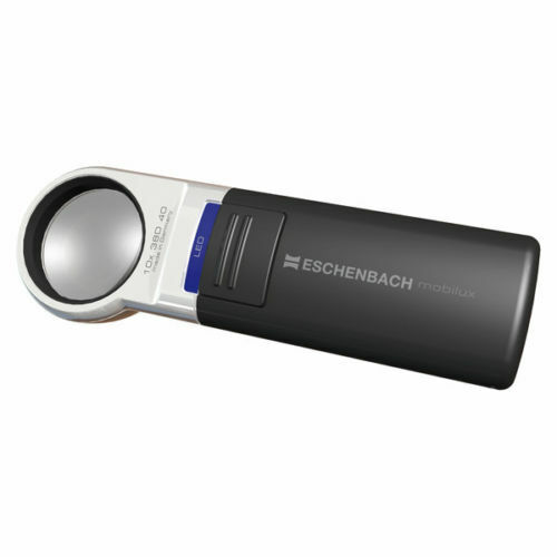 Eschenbach 10x LED Lighted Pocket, Hand Held Magnifier, SHIPS NEXT DAY! - New
