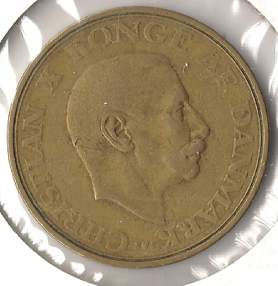 Coin Denmark 1 Krone 1944 KM835