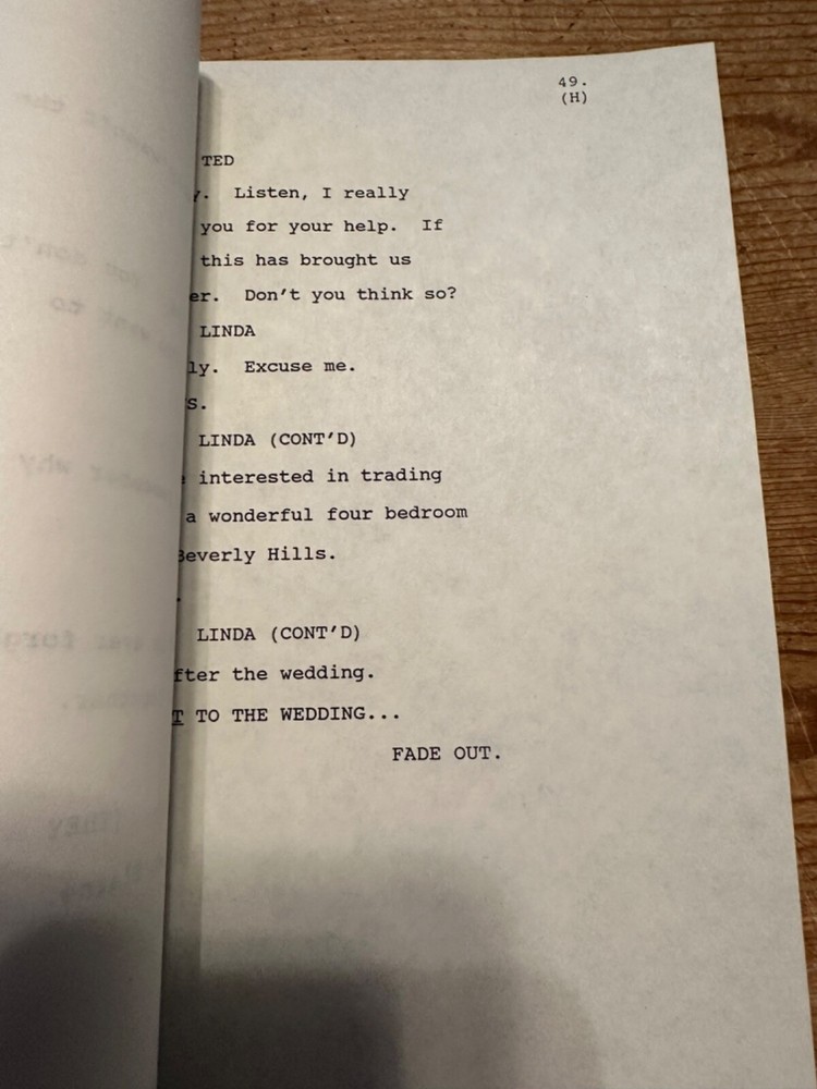 DUET ORIGINAL TV SHOW SCRIPT EPISODE SCENES FROM A SECOND MARRIAGE