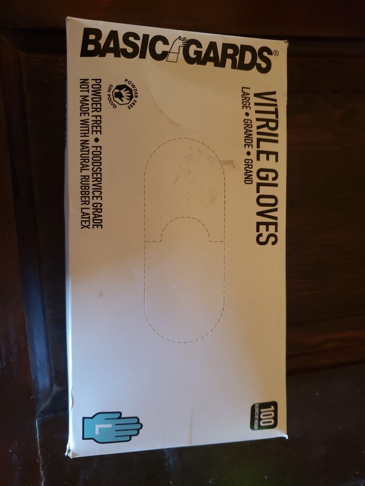 nitrile gloves large 100