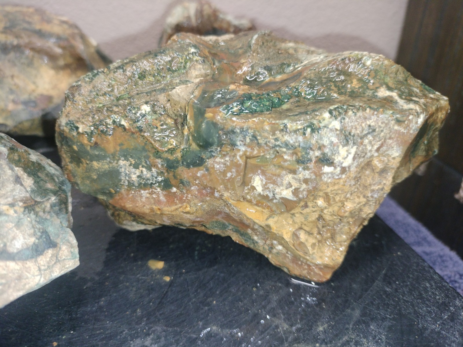 8.7LB ORBS Blue Mountain Picture Jasper Rough 6pc Lot #27