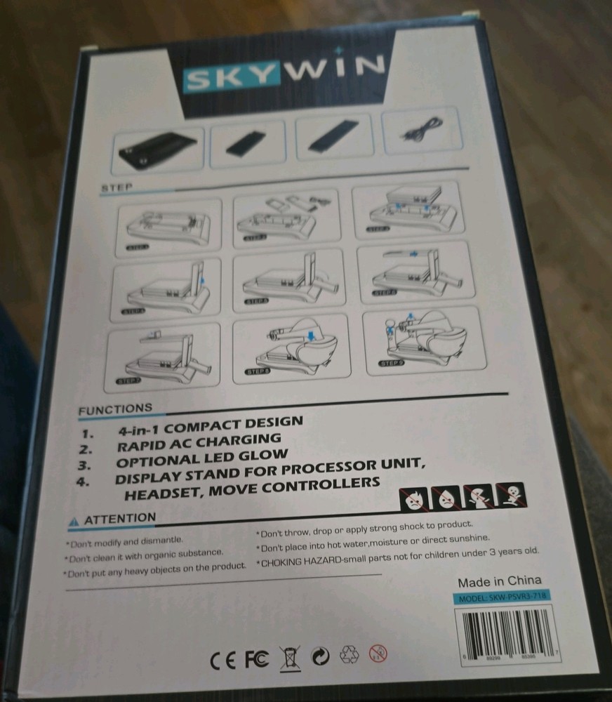 Skywin PSVR Stand - Charge, Showcase, and Display your PS4 VR Headset.