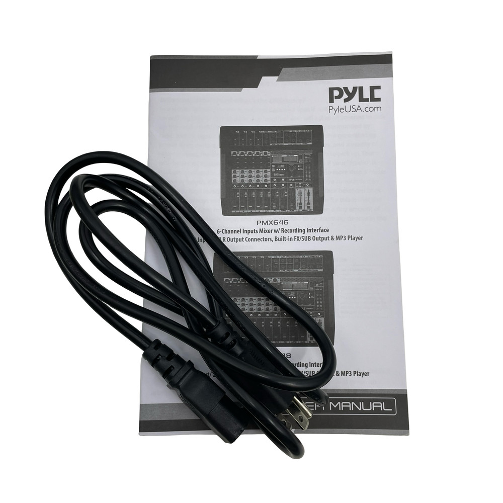 Pyle PMX648 Professional DJ Audio Mixer Controller 8-Channel DJ Controller
