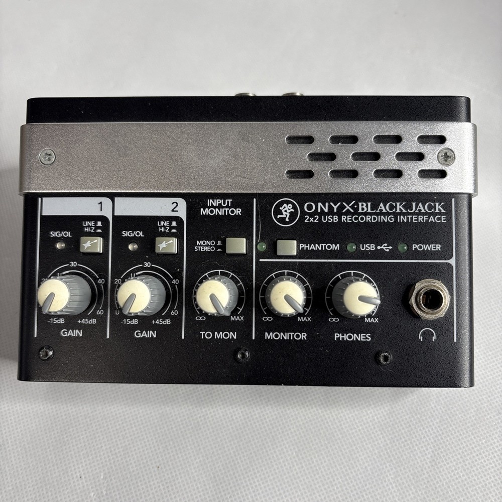Mackie Onyx Blackjack Premium 2x2 USB Recording Interface With Box