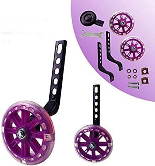 training wheels flash mute wheel bicycle stabiliser mounted Kit compatible fo...