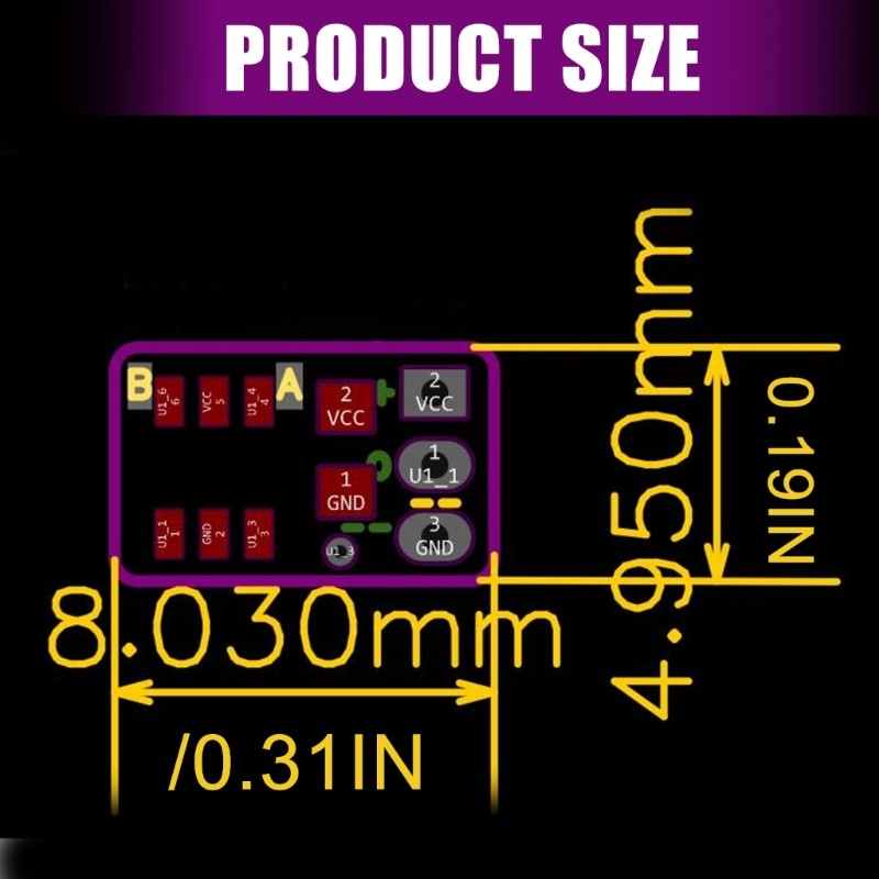 Tiny Capacitive Touch Control Board Dense Size Simple Outlet Play Plan