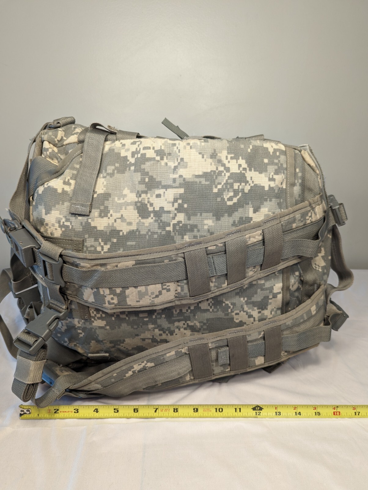US ARMY ACU ASSAULT PACK 3 DAY MOLLE II BACKPACK Made in USA with Stiffiner