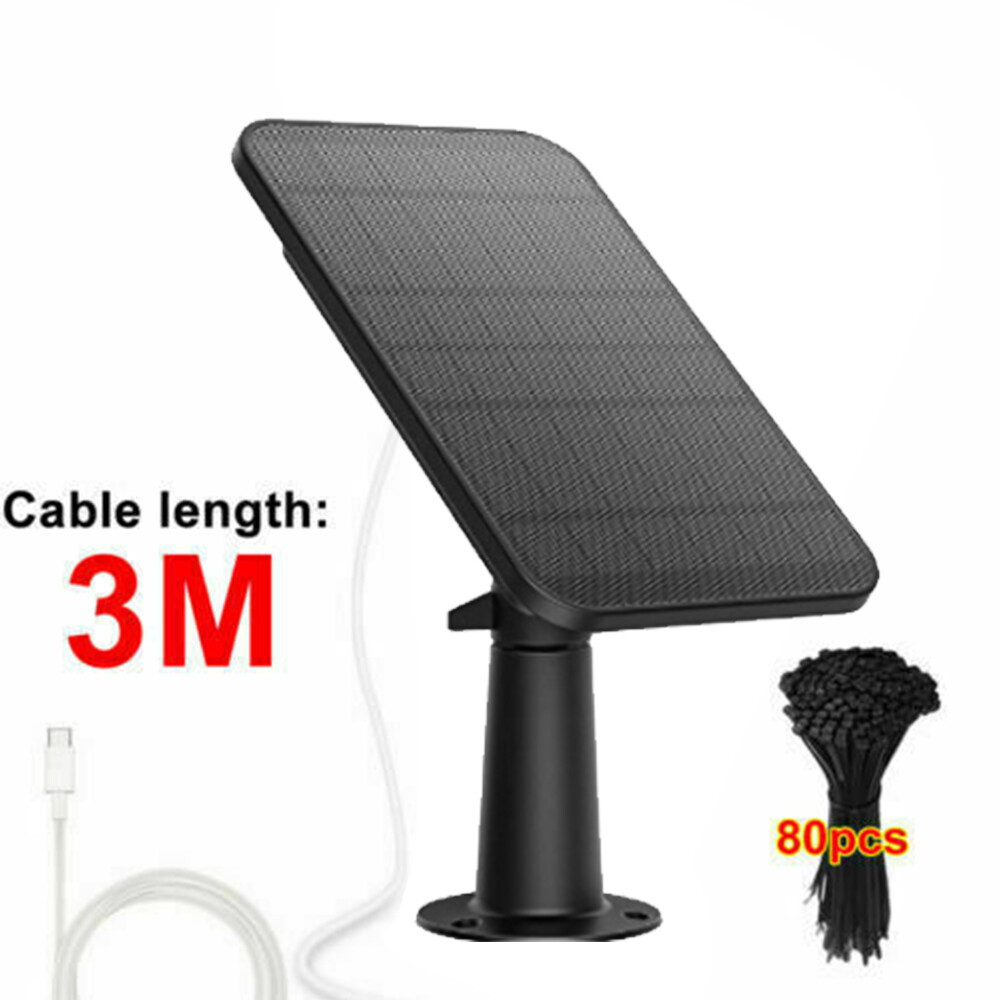 1-5Pcs 5V Solar Panel Charger for Eufy Eufycam Cam E/2C/E/2 Pro Security Camera