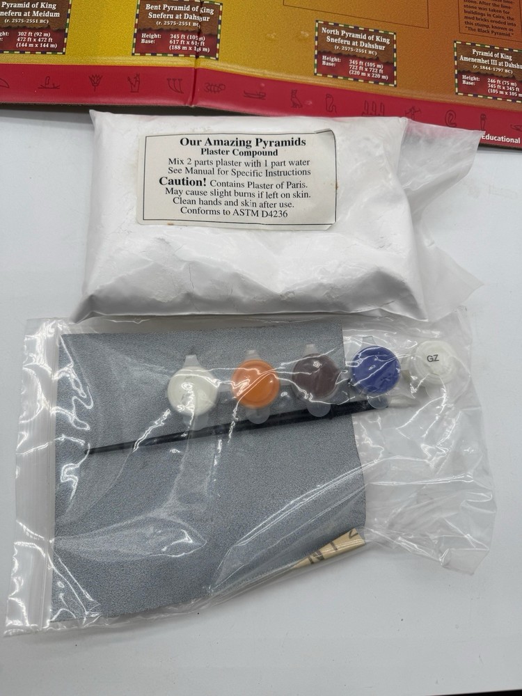 Amazing Pyramids Art History Kit Caleb Crowell Educational Design (Missing Book)