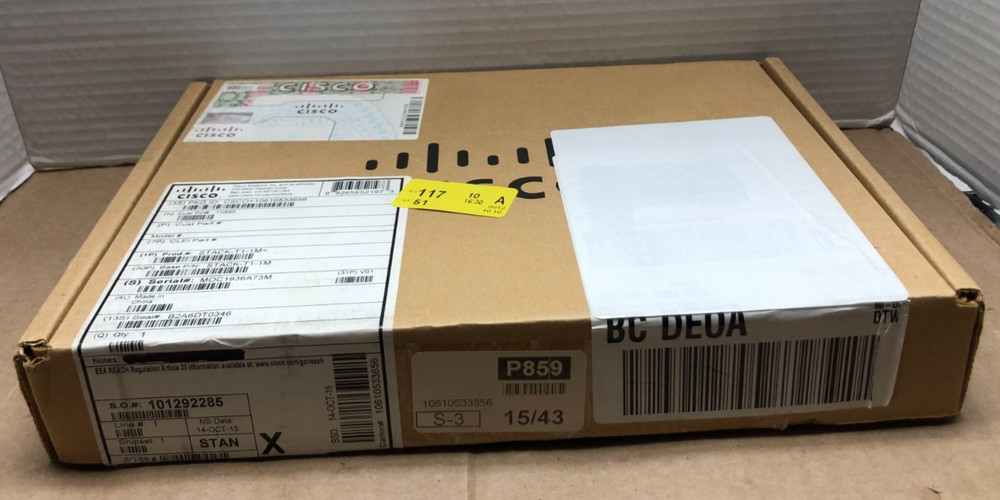 STACK-T1-1M Cisco Catalyst StackWise 1M Stacking Cable 800-40404-01 (LOT OF 5)