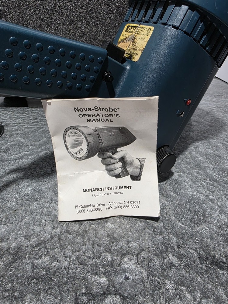 Monarch Nova Strobe Stroboscope In Hard Case Working