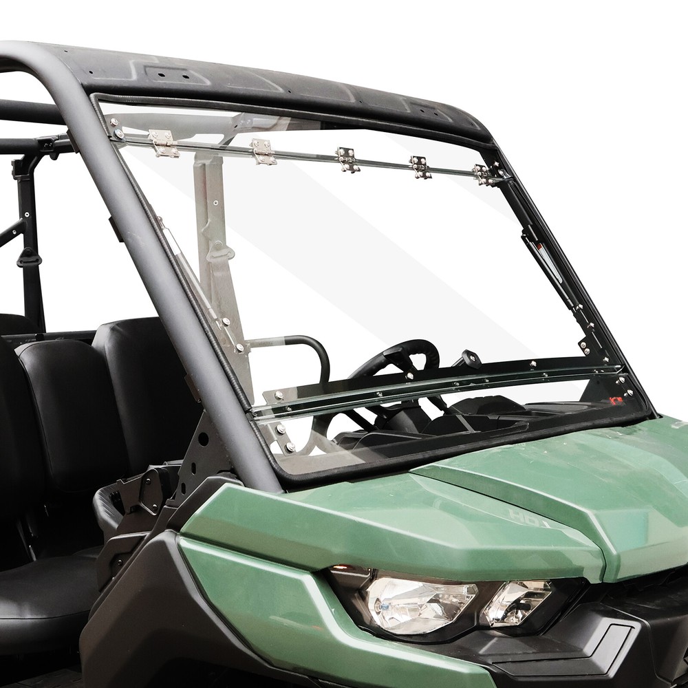 Front Flip Split Windshield Window for Can-Am Defender HD5 HD8 HD10 2016-2024
