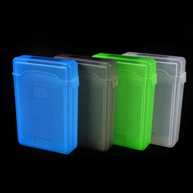 3.5'' IDE Hard Drive Disk  Case Enclosure Cover Plastic SATA  HDD Storage Box