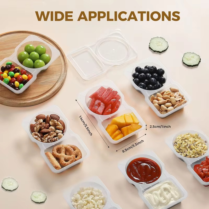 20-Count Spice Storage Jars - Stackable Clear Containers with Label Kit