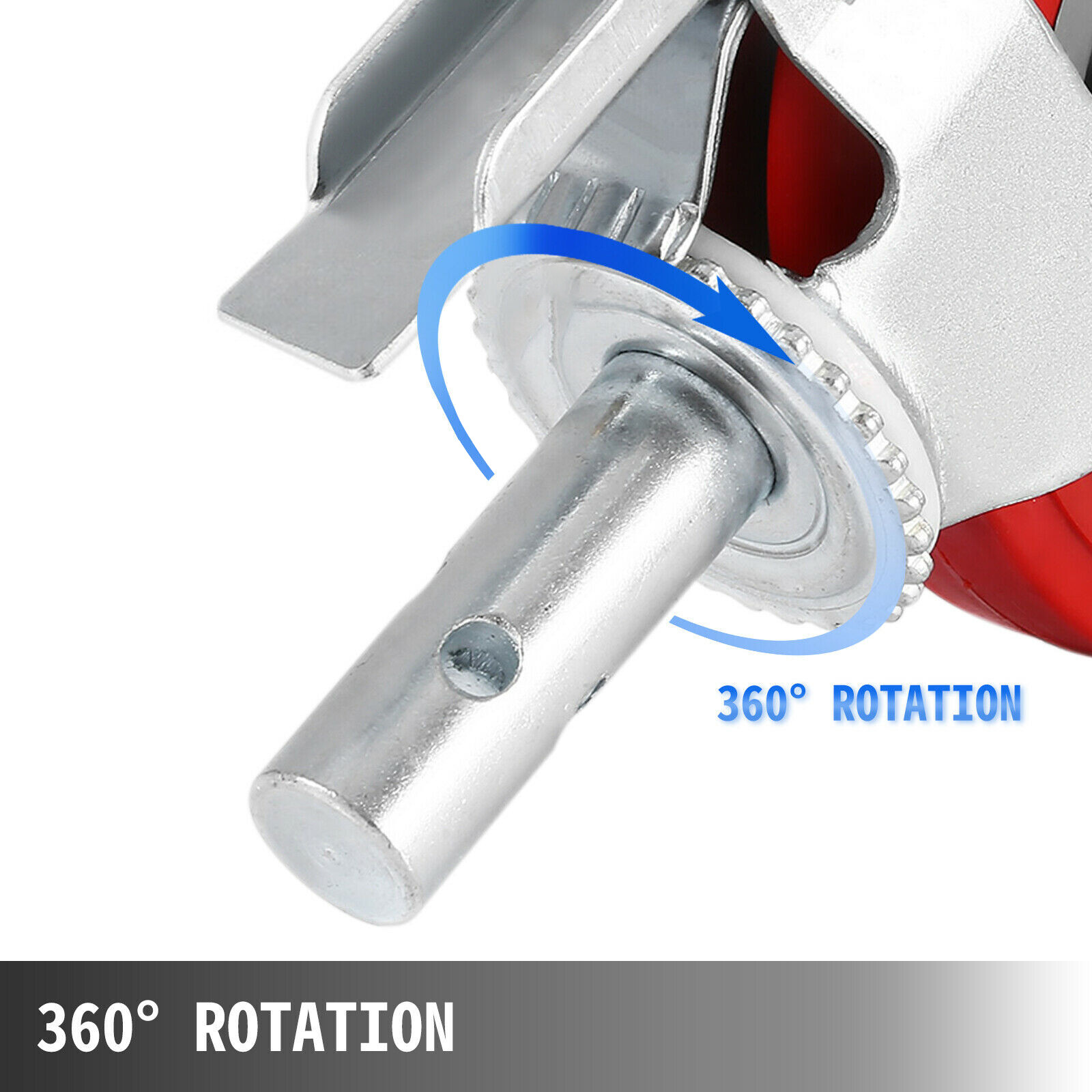 Scaffold Scaffolding Casters 8" x 2" Set of 4 Locking Polyurethane Wheel Swivel
