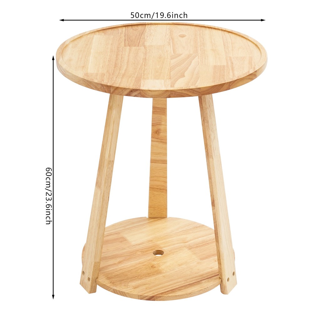 Small Round Side Table, Side Table for Small Spaces, Modern Couch End Table