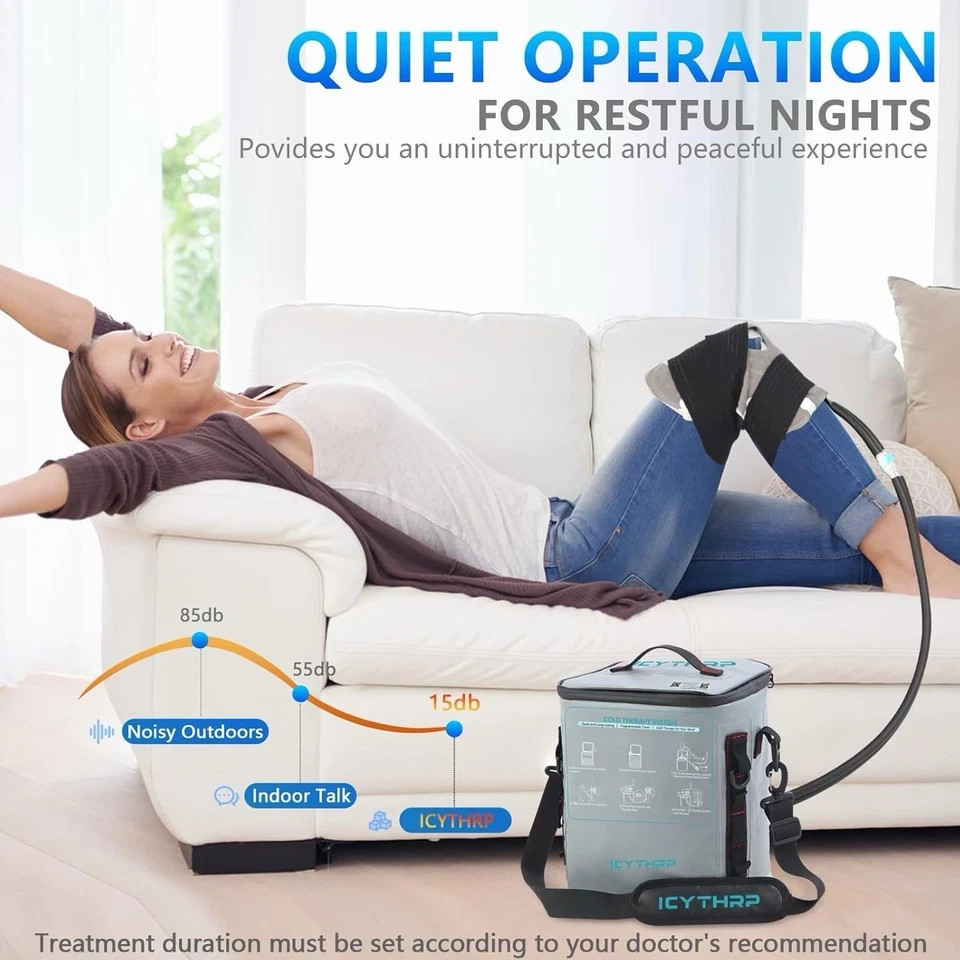 ICYTHRP Cold Therapy Machine with Programmable Timer Portable Ice Machine -NEW