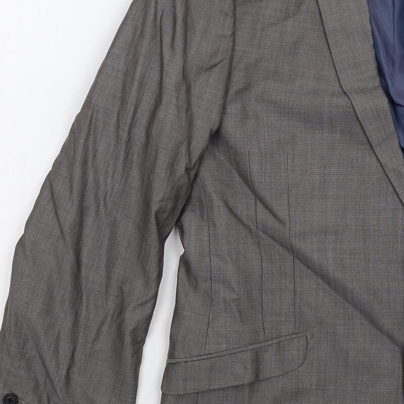 NEXT Mens Grey Wool Blend Suit Jacket Size 44