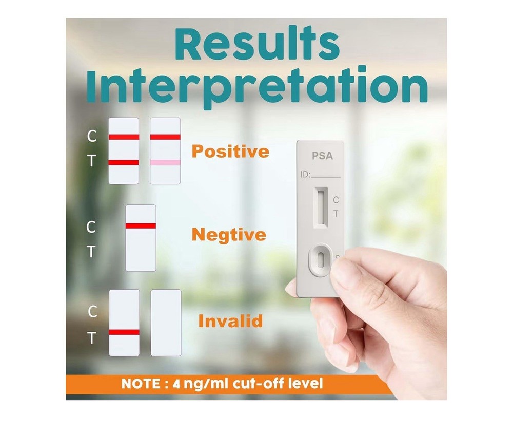 PSA Prostate Rapid Test Kit for Men Self-Testing at Home with Reliable