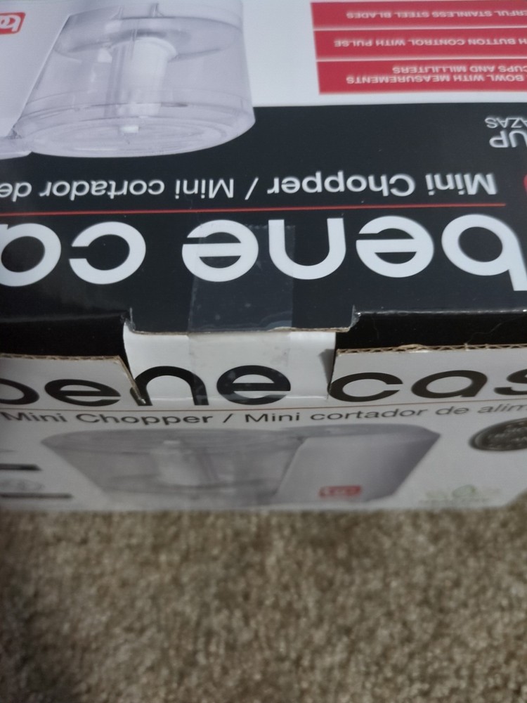 bene casa Mini Chopper/Mini cortador de alimentos - Never Opened