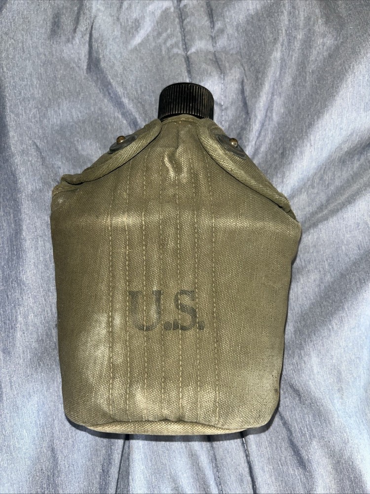 ORIGINAL WWII US ARMY INFANTRY M1942 CANTEEN COVER-OD#7