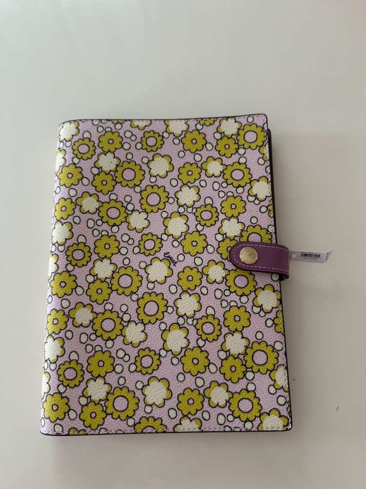 COACH NOTEBOOK LILY FLOWERS CBM00 NWT